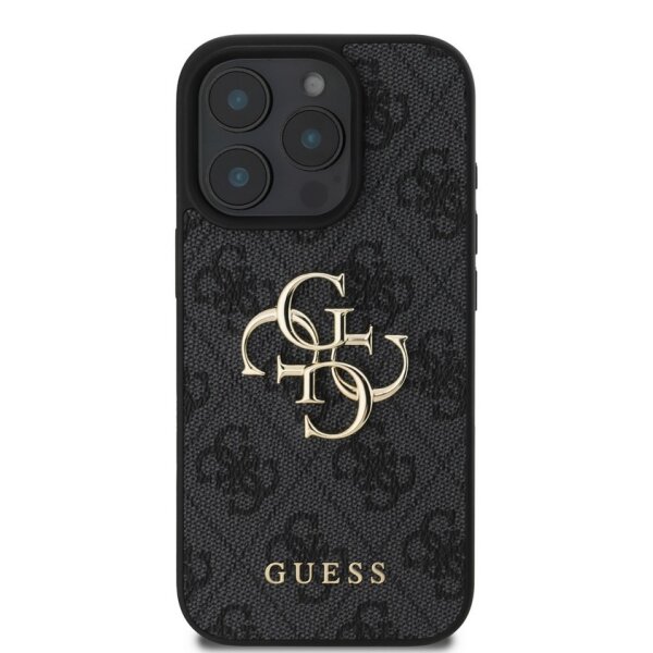 Guess 4G Metal Logo Rapport Case für Iphone 16 Pro Max black