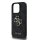 Guess 4G Metal Logo Rapport Case für Iphone 16 Pro Max black