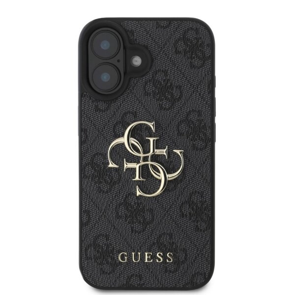 Guess 4G Metal Logo Rapport Case für Iphone 16 Plus black