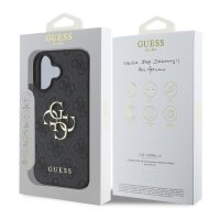 Guess 4G Metal Logo Rapport Case für Iphone 16 Plus black